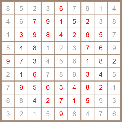 sudoku answer