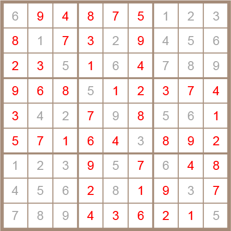 sudoku answer