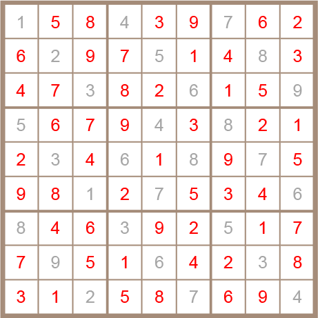 sudoku answer