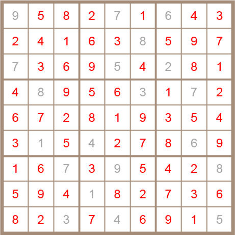 sudoku answer