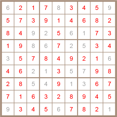 sudoku answer