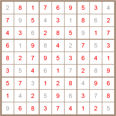 sudoku answer