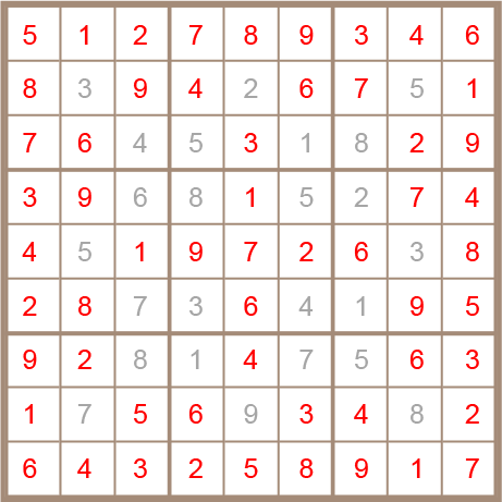 sudoku answer