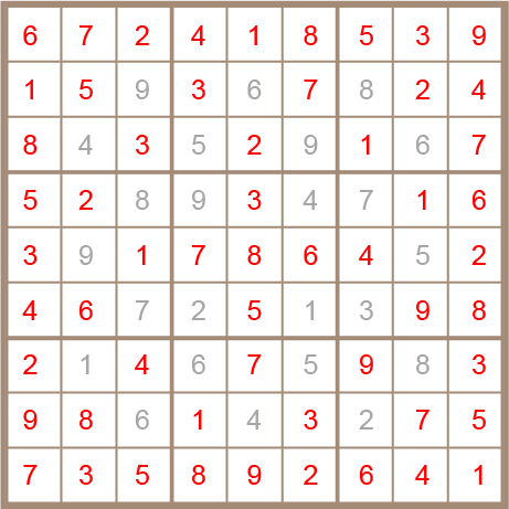 sudoku answer