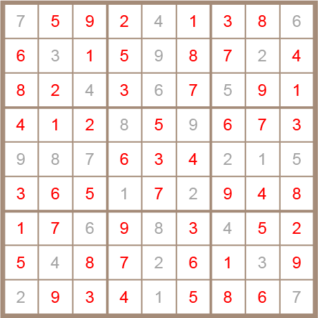 sudoku answer