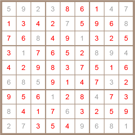 sudoku answer