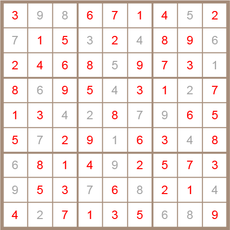sudoku answer