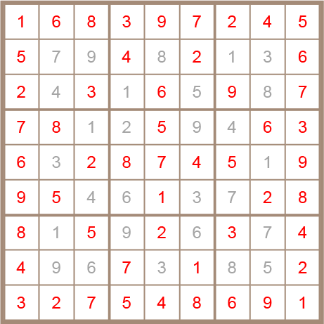 sudoku answer