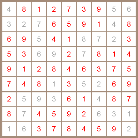 sudoku answer