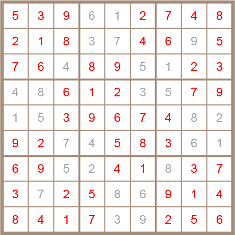 sudoku answer