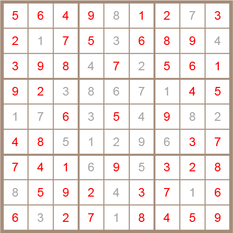 sudoku answer