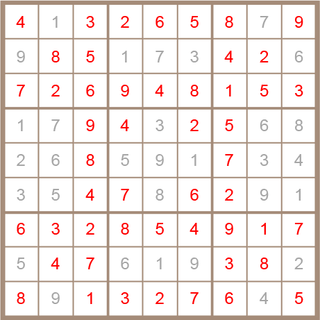 sudoku answer