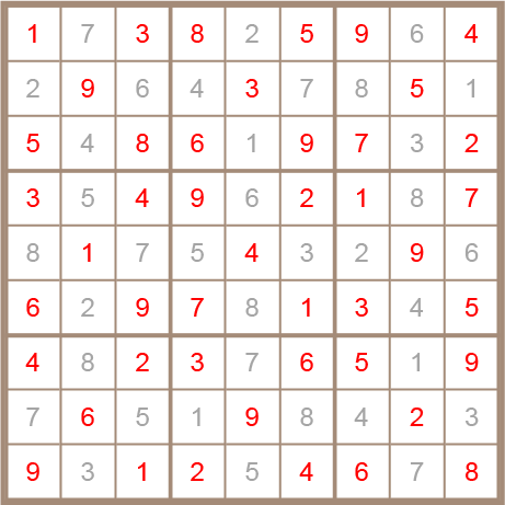 sudoku answer