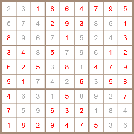 sudoku answer