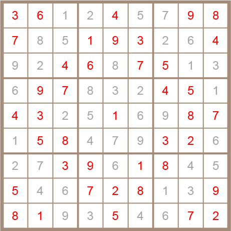 sudoku answer