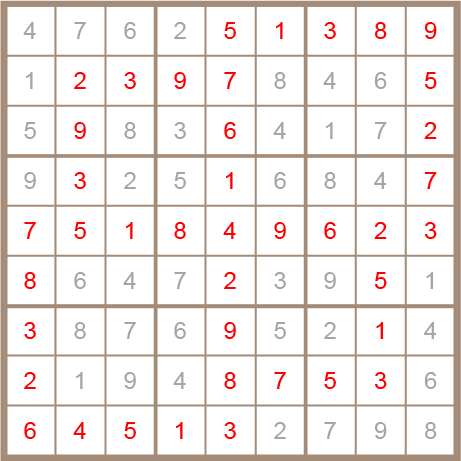 sudoku answer