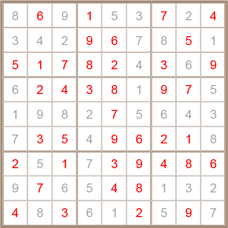 sudoku answer