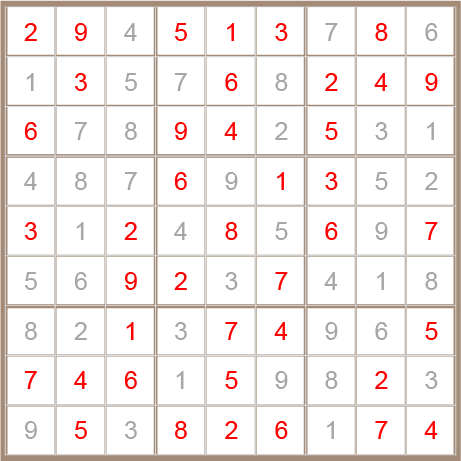 sudoku answer