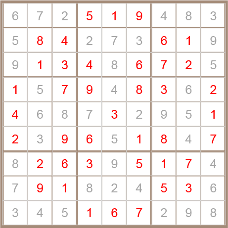 sudoku answer
