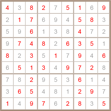 sudoku answer