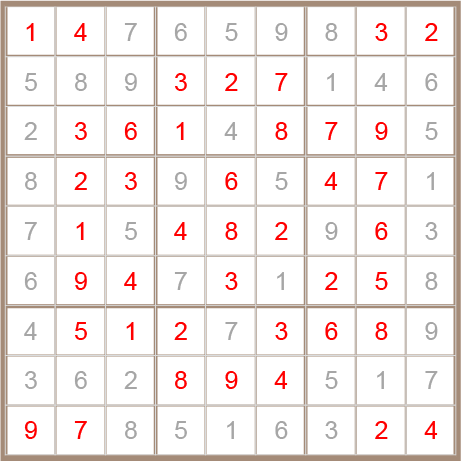 sudoku answer