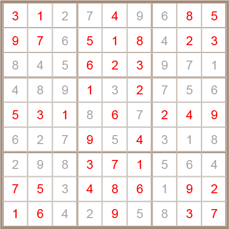 sudoku answer