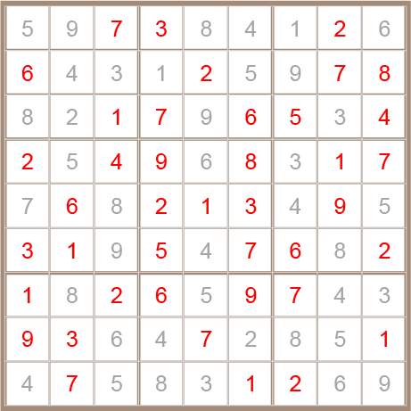 sudoku answer