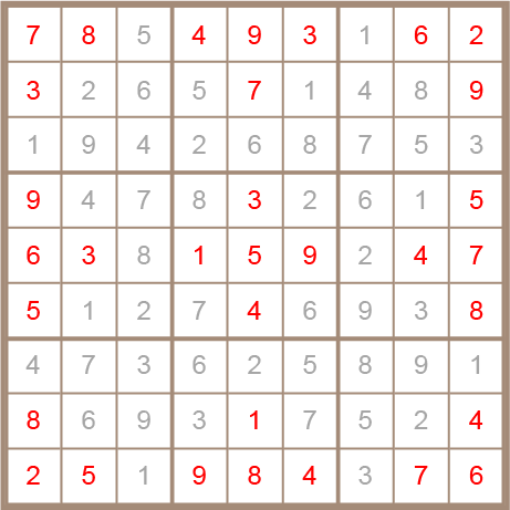 sudoku answer