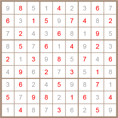 sudoku answer