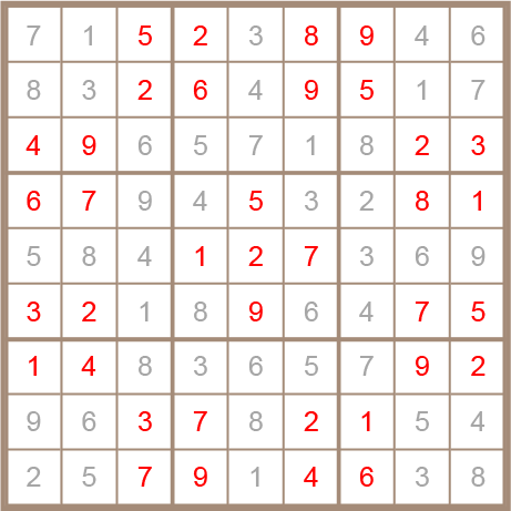 sudoku answer