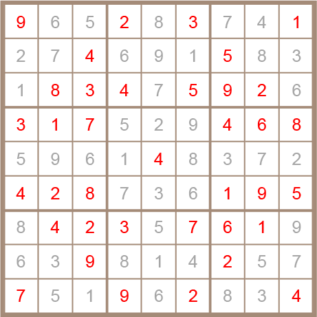 sudoku answer