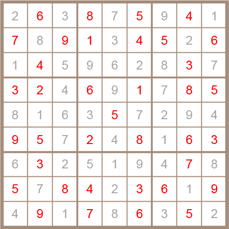sudoku answer