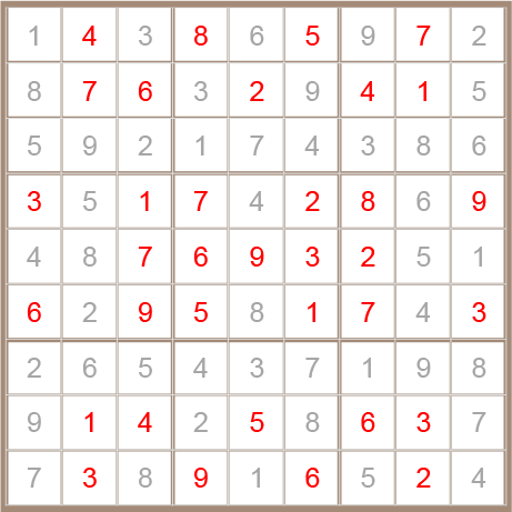 sudoku answer