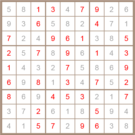 sudoku answer
