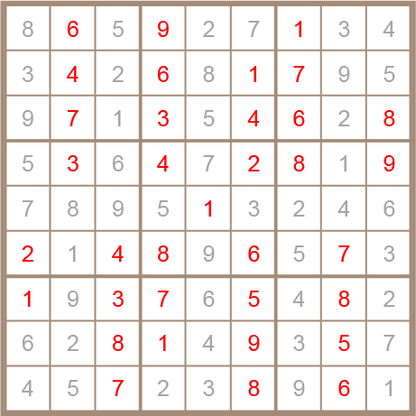 sudoku answer