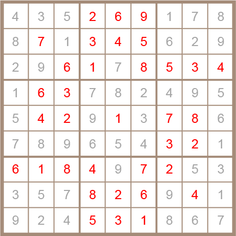 sudoku answer