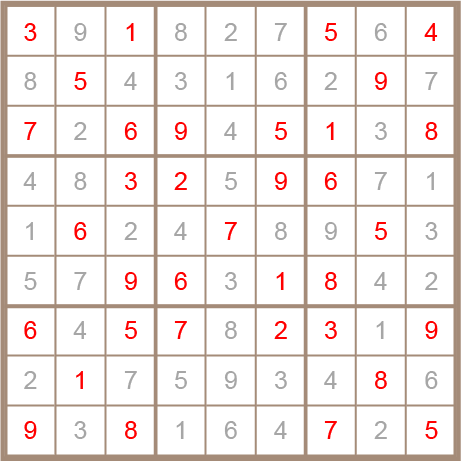 sudoku answer