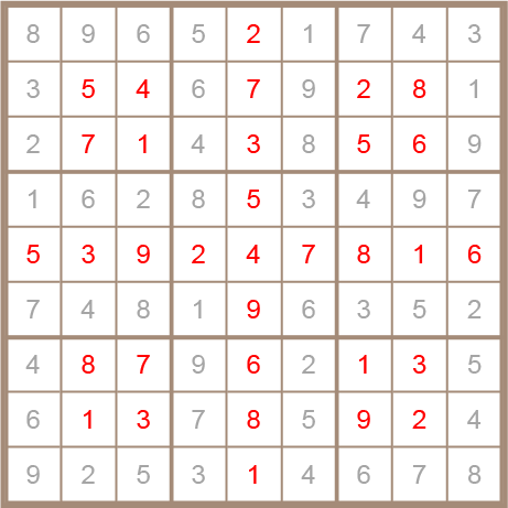 sudoku answer