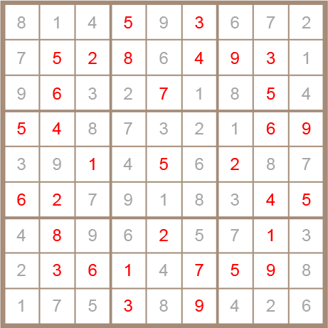 sudoku answer