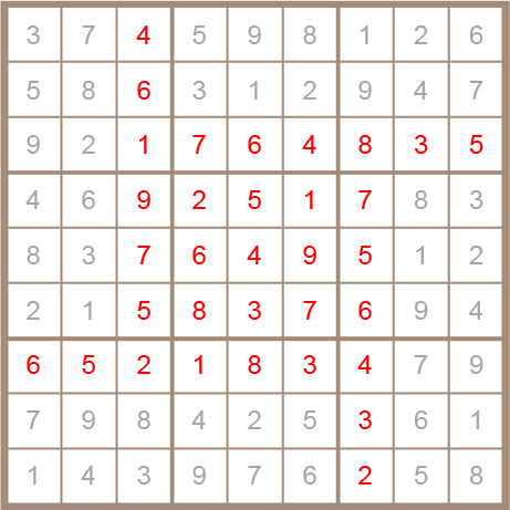 sudoku answer