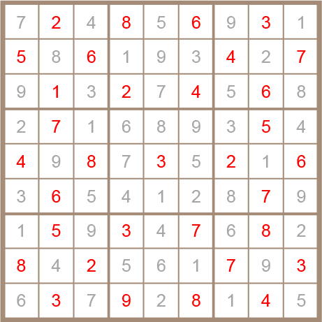 sudoku answer