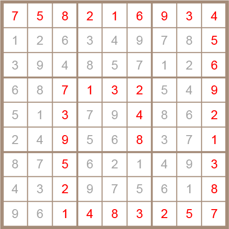 sudoku answer