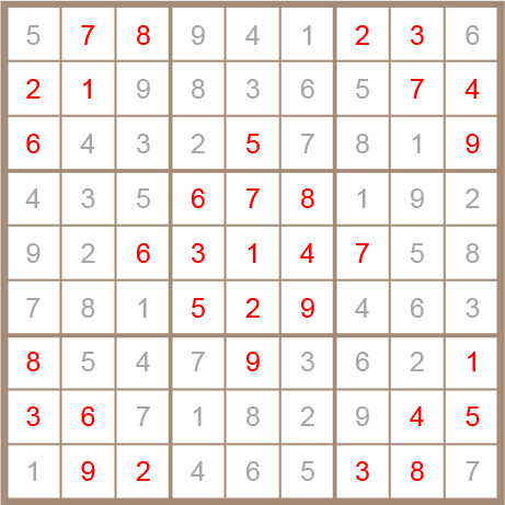 sudoku answer