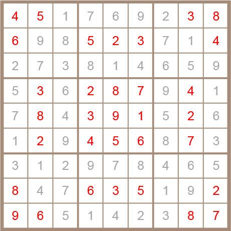 sudoku answer