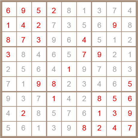 sudoku answer