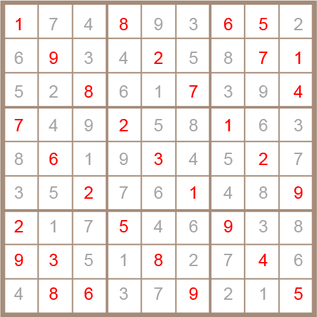 sudoku answer