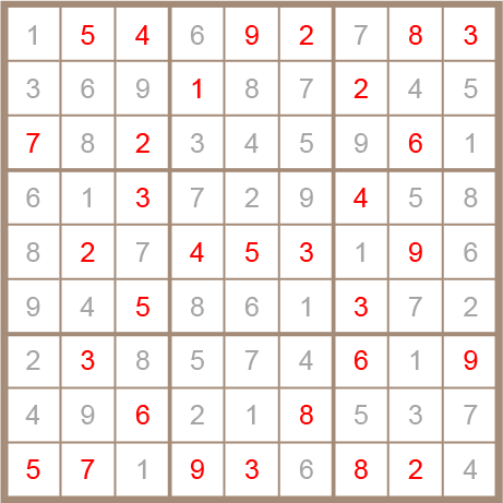 sudoku answer