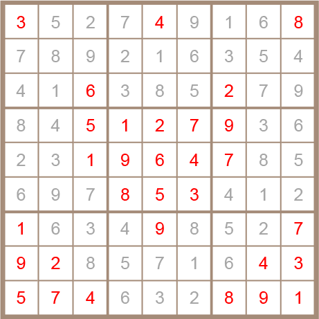 sudoku answer