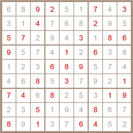sudoku answer