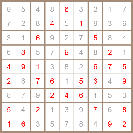 sudoku answer